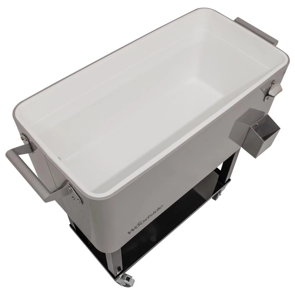 Woodside 76L Rolling House Party/BBQ Drinks Cooler, Cool Box Ice Bucket Cart 5 Woodside 76L Rolling House Party/BBQ Drinks Cooler, Cool Box Ice Bucket Cart - Image 3