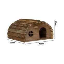 Woodside Wooden Hedgehog & Guinea Pig House, Outdoor Hibernation/Habitat Shelter -Garden Mirth Sales Store ZW0RJCLS0CM